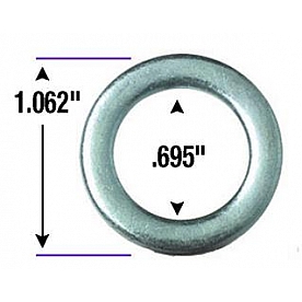 Gorilla Lug Nut Washer Round Center Hole Zinc Plated Set Of 5 - 79900C