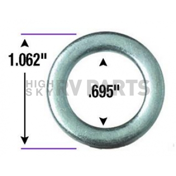 Gorilla Lug Nut Washer Round Center Hole Zinc Plated Set Of 5 - 79900C