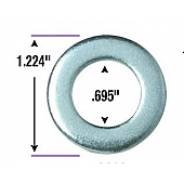 Gorilla Lug Nut Washer Round Center Hole Zinc Plated Box Of 100 - 79903