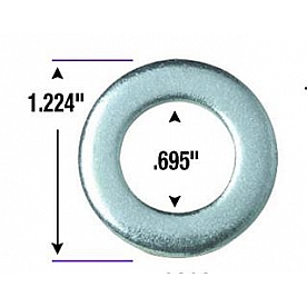 Gorilla Lug Nut Washer Round Center Hole Zinc Plated Box Of 100 - 79903
