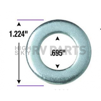 Gorilla Lug Nut Washer Round Center Hole Zinc Plated Box Of 100 - 79903