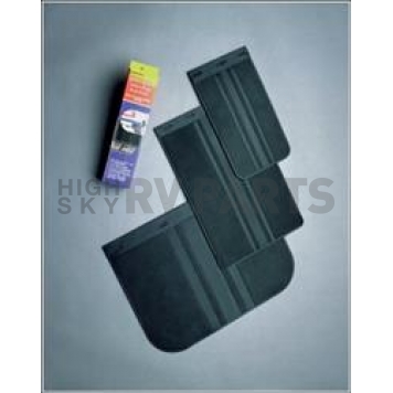 Road Sport/ PowerFlow Mud Flap - Rubber Black Textured Set Of 2 - 5526
