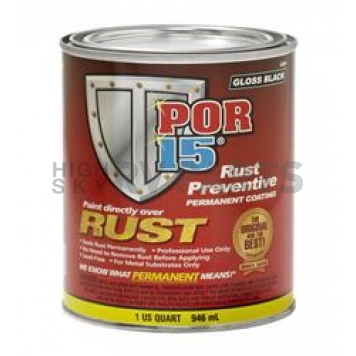 Por 15 Rust Treatment - Gloss Black 1 Quart Can - 45004