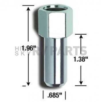 Gorilla Lug Nut 12x1.5 Chrome Plated Pack Of 4 - 84037B