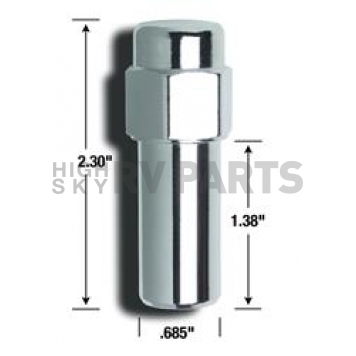 Gorilla Lug Nut 7/16x20 Chrome Plated Pack Of 4 - 84177B