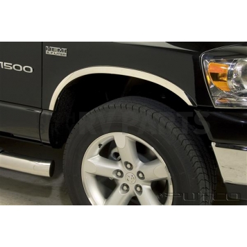 Putco Fender Trim - Half Wheel Well Stainless Steel Polished - 97302-1