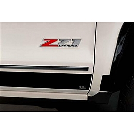 Putco Rocker Panel Molding - Polished Stainless Steel Black Set of 8 - 9751217BP