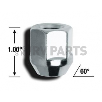 Gorilla Lug Nut 1/2x20 Chrome Plated Pack Of 4 - 90087B