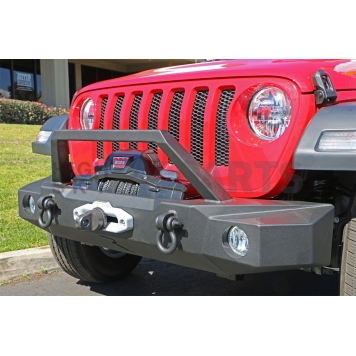 Rampage Bumper TRAILGUARD 1-Piece Design Recovery Steel Black - 99512-1