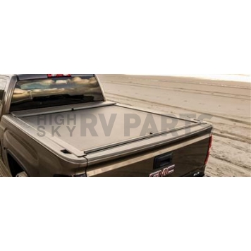 Roll-N-Lock Tonneau Cover Hard Manual Retractable Black Powder Coated Aluminum - BT151A