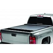 Roll-N-Lock Tonneau Cover Soft Manual Retractable Black Vinyl Adhered To Interlocking Aluminum Panels - LG111M
