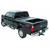 Roll-N-Lock Tonneau Cover Soft Manual Retractable Black Vinyl Adhered To Interlocking Aluminum Panels - LG119M