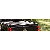 Roll-N-Lock Tonneau Cover Soft Manual Retractable Black Vinyl Adhered To Interlocking Aluminum Panels - LG151M