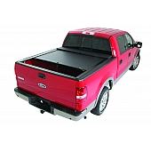 Roll-N-Lock Tonneau Cover Soft Manual Retractable Black Vinyl Adhered To Interlocking Aluminum Panels - LG170M