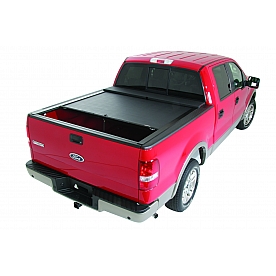 Roll-N-Lock Tonneau Cover Soft Manual Retractable Black Vinyl Adhered To Interlocking Aluminum Panels - LG170M