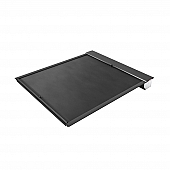 Roll-N-Lock Tonneau Cover Soft Manual Retractable Black Vinyl Adhered To Interlocking Aluminum Panels - LG223M