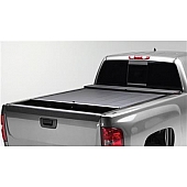 Roll-N-Lock Tonneau Cover Hard Manual Retractable Black Vinyl Adhered To Interlocking Aluminum Panels - LG226M
