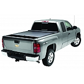 Roll-N-Lock Tonneau Cover Soft Manual Retractable Black Vinyl Adhered To Interlocking Aluminum Panels - LG271M