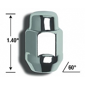 Gorilla Lug Nut 12x1.5 Chrome Plated Pack Of 100 - 91138