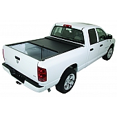 Roll-N-Lock Tonneau Cover Soft Manual Retractable Black Vinyl Adhered To Interlocking Aluminum Panels - LG455M