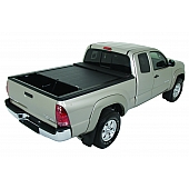Roll-N-Lock Tonneau Cover Soft Manual Retractable Black Vinyl Adhered To Interlocking Aluminum Panels - LG507M