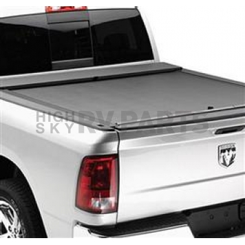 Roll-N-Lock Tonneau Cover Soft Manual Retractable Black Vinyl Adhered To Interlocking Aluminum Panels - LG721M
