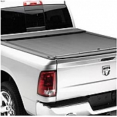 Roll-N-Lock Tonneau Cover Soft Manual Retractable Black Vinyl Adhered To Interlocking Aluminum Panels - LG880M