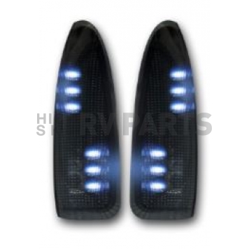 Recon Accessories Exterior Mirror Turn Signal Light 264120WHBK-1