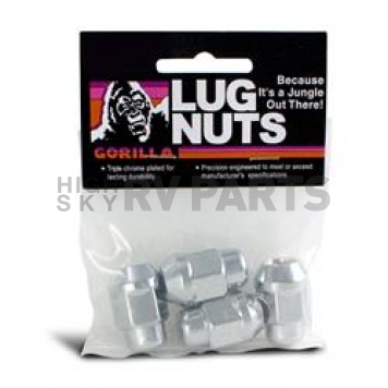 Gorilla Lug Nut 12x1.75 Chrome Plated Pack Of 4 - 91167B