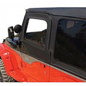 Rampage Soft Top - Black Diamond Fastback Top Sailcloth Fabric - 109935