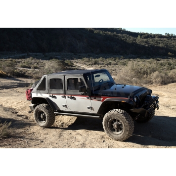 Rampage Soft Top - Black Diamond Fastback Top Sailcloth Fabric - 139835