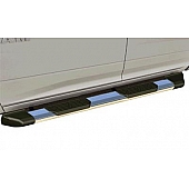 Rampage Running Board Powder Coated Black Stainless Steel - 14190