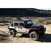 Rampage Soft Top - Black Diamond Fastback Top Sailcloth Fabric - 139935