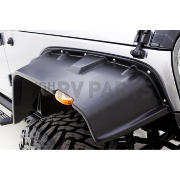 Rampage Fender Flare - Black ABS Smooth Thermoplastic Set Of 4 - 57260630-1