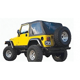 Rampage Soft Top Door Surround Black Plastic Driver And Passenger Side - 61098