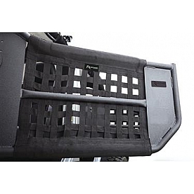 Rampage Door - Tubular Lower Half Powder Coated Black Steel Set Of 2 - 7695