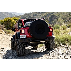 Rampage Spare Tire Cover Denim Black Fabric 37 Inch - 773575