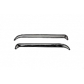 Rampage Rainguard - Silver Stainless Steel Set Of 2 - 77415