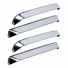 Rampage Rainguard - Silver Stainless Steel Set Of 4 - 77918