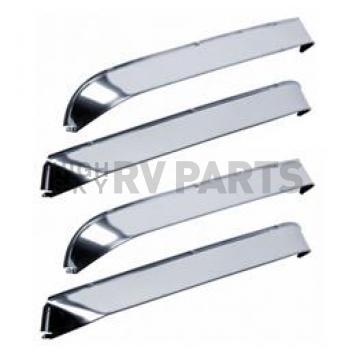 Rampage Rainguard - Silver Stainless Steel Set Of 4 - 77918