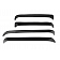 Rampage Rainguard - Black Acrylic Set Of 4 - 78918