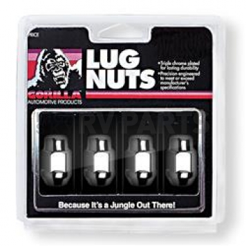 Gorilla Lug Nut 1/2x20 Chrome Plated Pack Of 4 - 91187