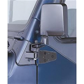 Rampage Exterior Mirror Relocation Bracket Powder Coated Black Steel Set Of 2 - 8685