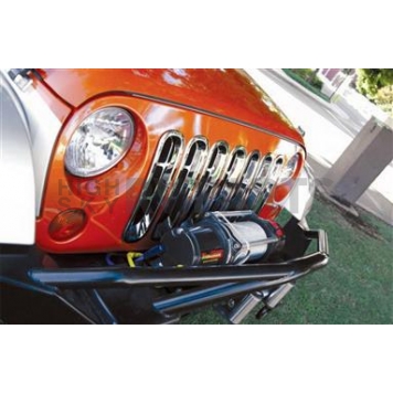 Rampage Grille Insert - Chrome Plated Plastic Rectangular - 87511
