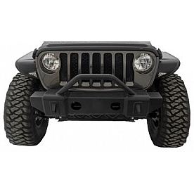 Rampage Bumper 1-Piece Design Recovery Steel Black - 88509
