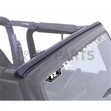 Rampage Windshield Channel Steel Black - 901004