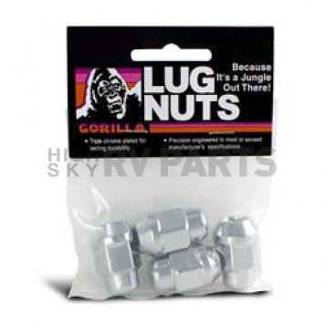 Gorilla Lug Nut 1/2x20 Chrome Plated Pack Of 4 - 91187B