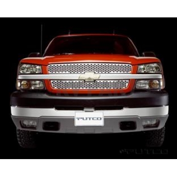 Putco Grille Insert - Polished Stainless Steel Rectangular - 84137