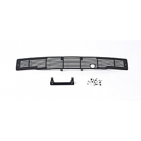 Putco Bumper Grille Insert Horizontal Bar Powder Coated Black Stainless Steel - 87160FP