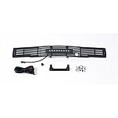 Putco Bumper Grille Insert Horizontal Bar Powder Coated Black Stainless Steel - 87160FPL